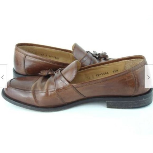 Johnston and Murphy Brown Leather  Tassel Loafers main image 6